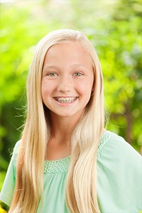 Girl smiling